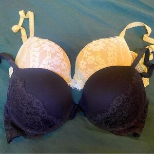 VS Dream Angels Lace Push-up 34D lot of two